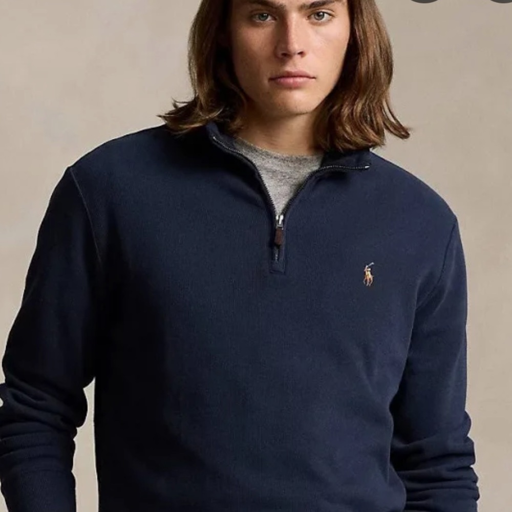 Polo Ralph Lauren Deep Blue Half-Zip Sweater xl
